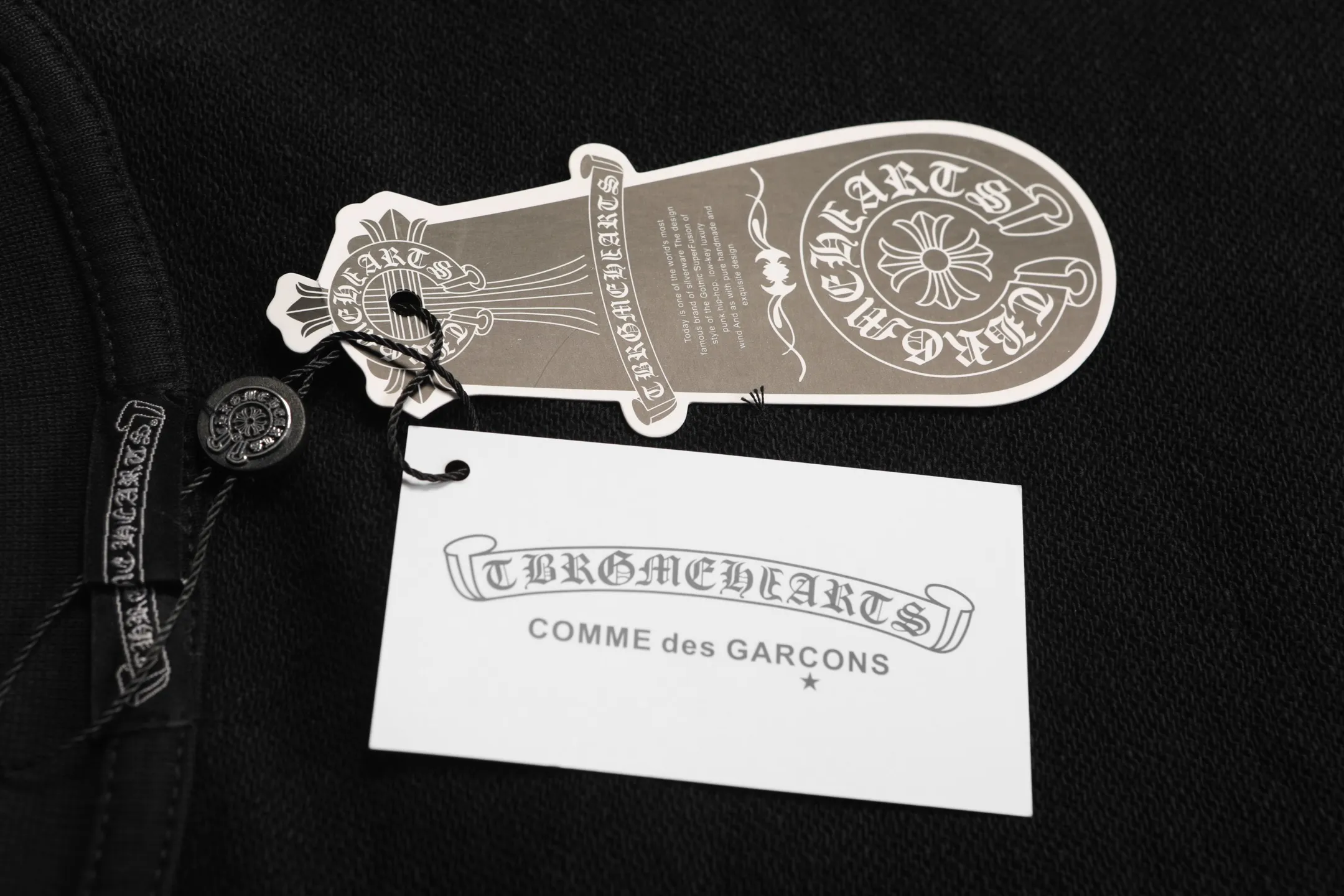 P296 Chrome Hearts Chrome Hearts Washed Small Rivets Cross Logo Round Neck Sweatshirt Size: SMLXL Color: Black